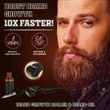 تكبير وملأ فراغات اللحية مع ديرما رولر