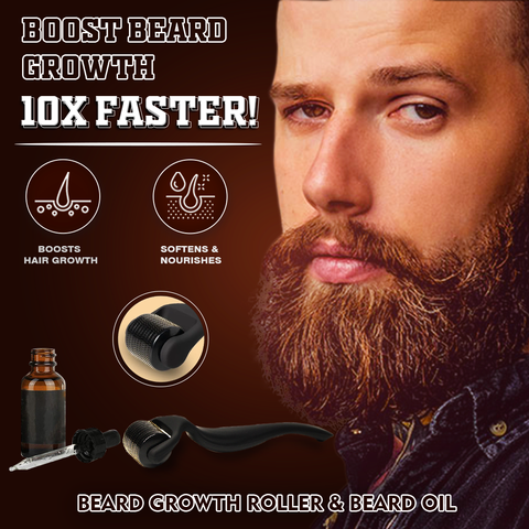 تكبير وملأ فراغات اللحية مع ديرما رولر