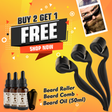 تكبير وملأ فراغات اللحية مع ديرما رولر